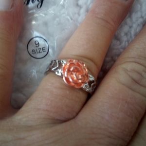 Pink Rose Ring - Size 9